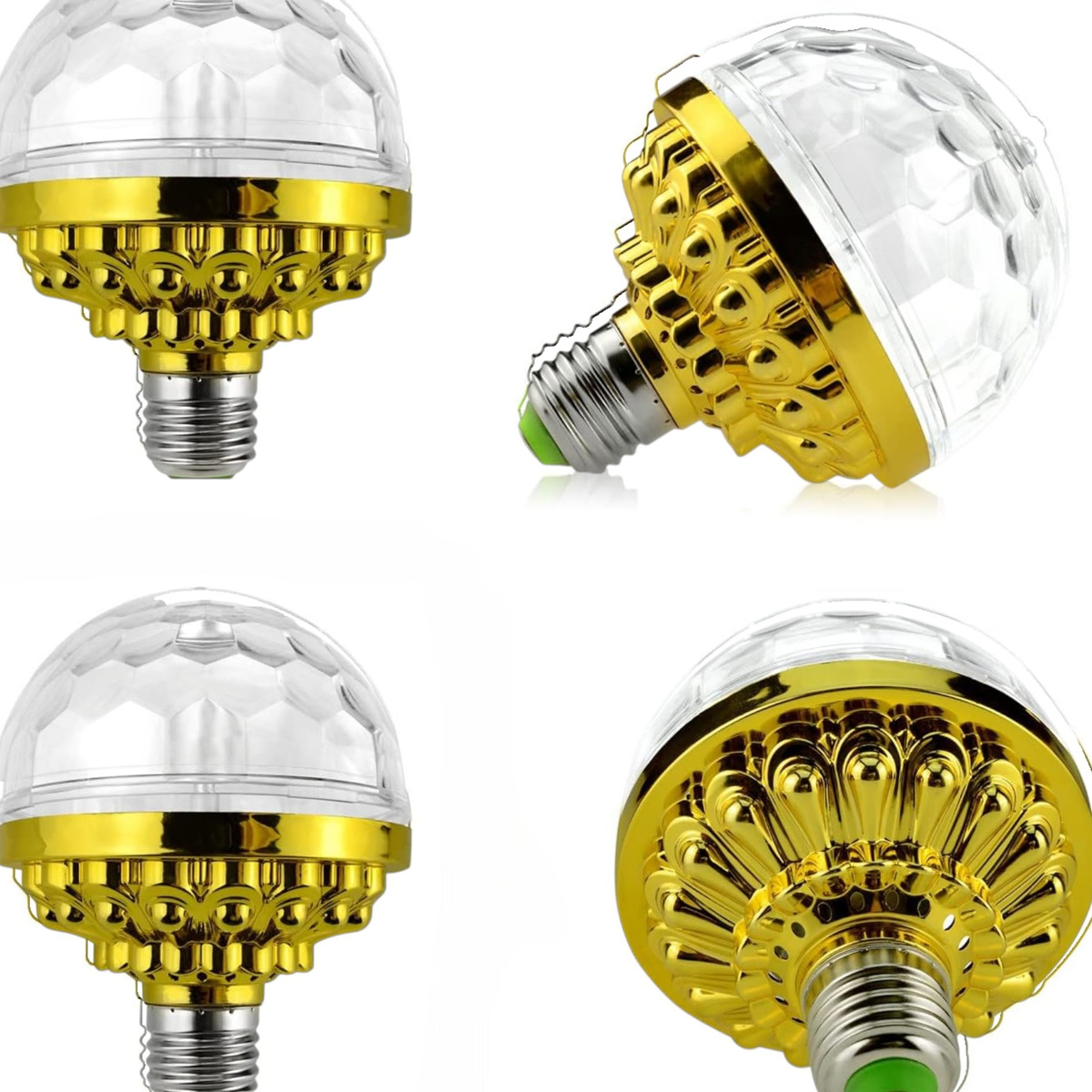 ŻARÓWKA DYSKOTEKOWA OBROTOWA LED DEKORACJA DESIGNERSKA KOLOROWY DIAMENT