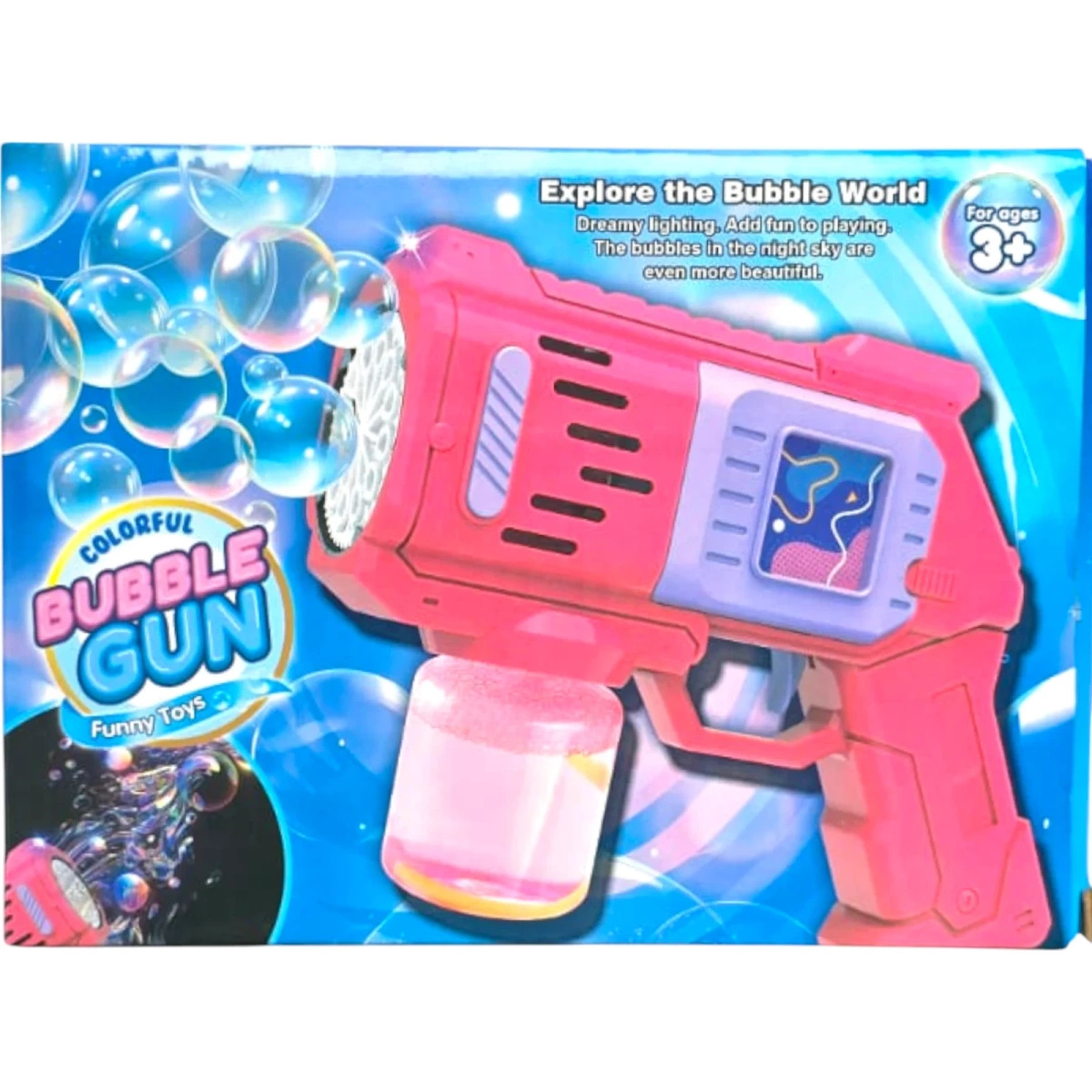 PISTOLET DO BANIEK MYDLANYCH AUTOMATYCZNA ZABAWKA DLA DZIECI GENERATOR BANIEK