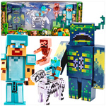 FIGURKI MINECRAFT DUŹY ZESTAW FIGUREK DO ZABAWY FIGURKA STEVE WARDEN 5 SZT