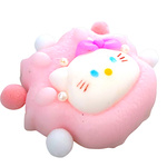 GNIOTEK ANTYSTRESOWY SENSORYCZNY ŁAPKA HELLO KITTY POSYPKA SQUISHY ZABAWKA