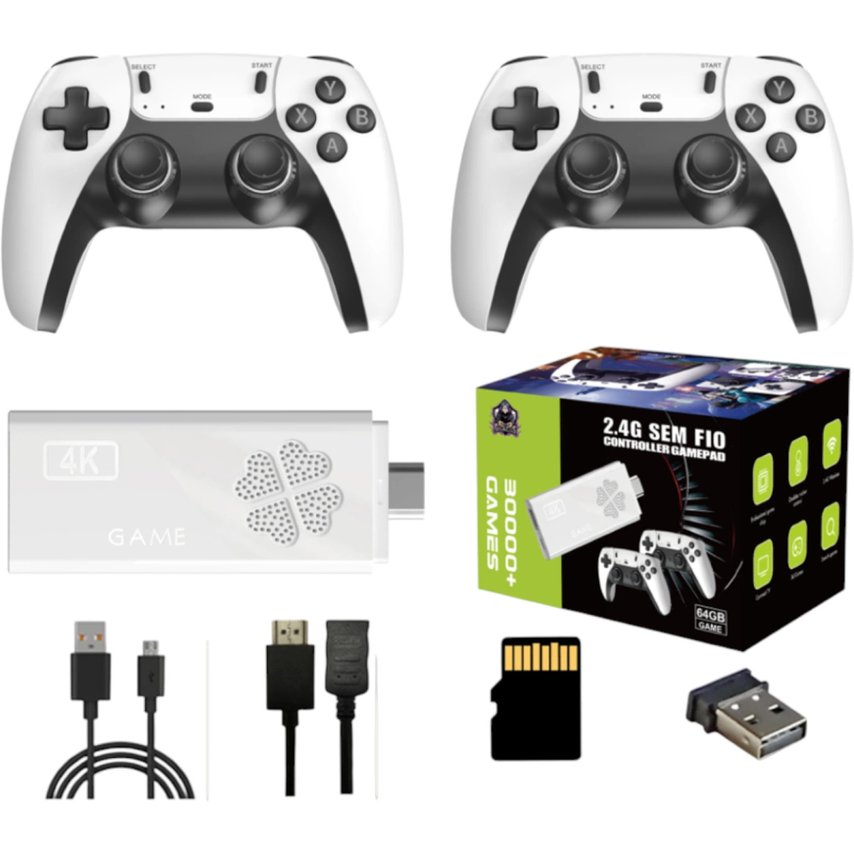 KONSOLA PRZENOŚNA RETRO M8 40000 GIER 2 PADY HDMI 4K PRO GIERKA TELEWIZYJNA