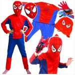 SPIDERMAN - STRÓJ DLA CHŁOPCA + MASKA rozmiar L 122-128