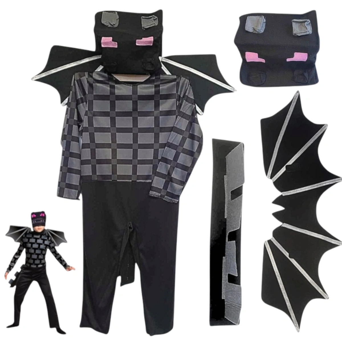 MINECRAFT STRÓJ SMOKA ENDERDRAGON rozmiar M