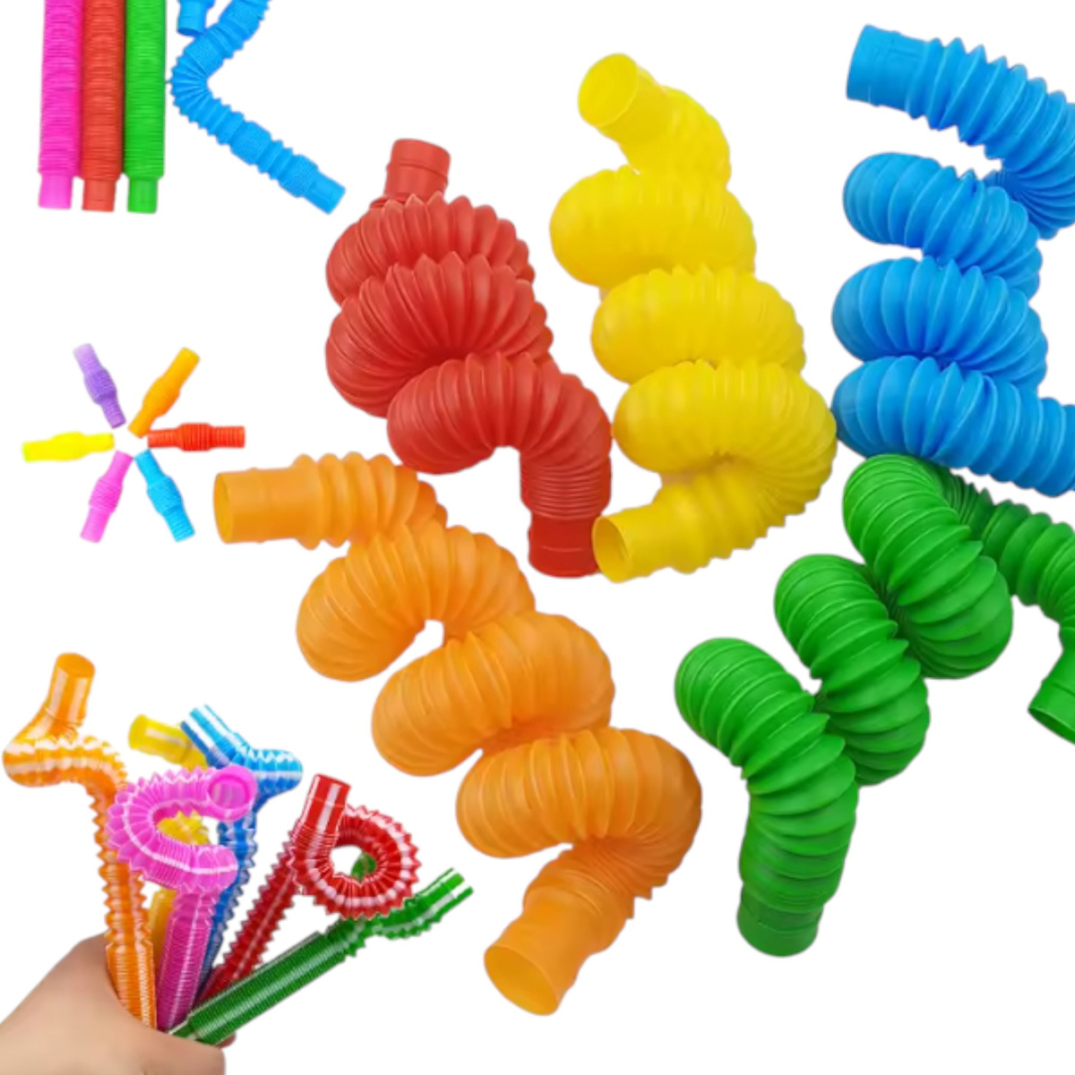 RURKA ANTYSTRESOWA SENSORYCZNA GNIOTEK RURA POP TUBE XXL MEGA ROZCIĄGLIWA