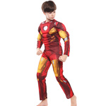STRÓJ IRONMANA KOSTIUM IRON MAN GRUBY Z MIĘŚNIAMI rozmiar M