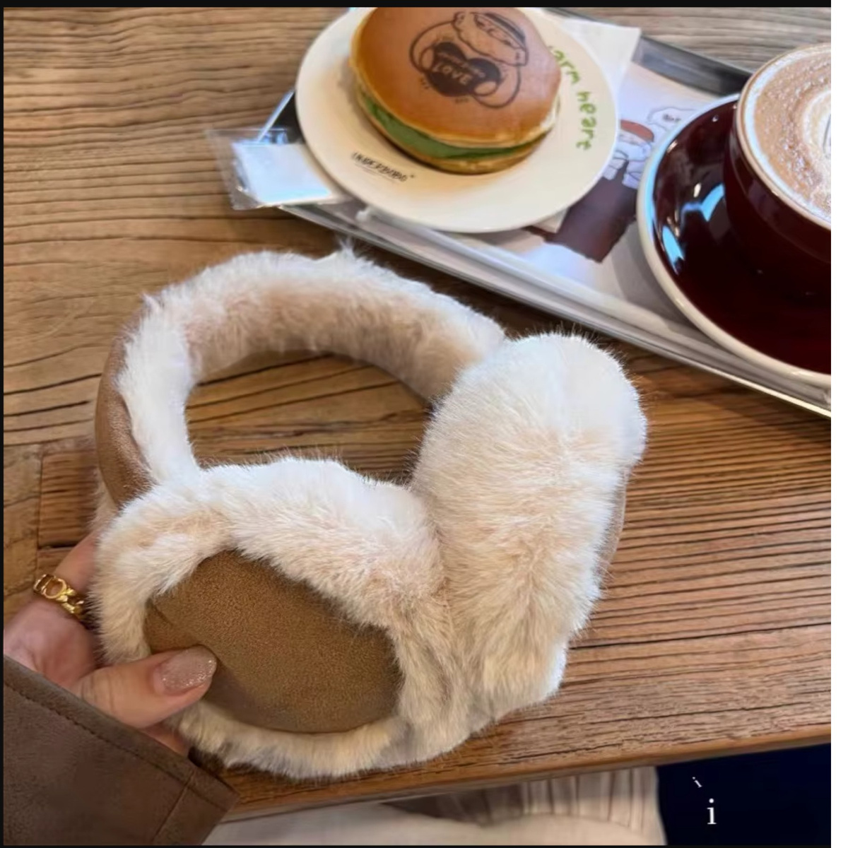 NAUSZNIKI ZIMOWE Z FUTERKIEM OPASKA NA USZY MIĘKKIE FUTERKOWE CIEPŁE