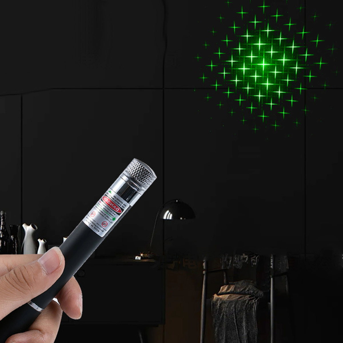 LASEROWY POINTER ZIELONY DLA KOTA I PREZENTACJI WSKAŹNIK ASTRONOMICZNY LED