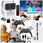PROJEKTOR 4K LED KONSOLA GAME STICK PRO ANDROID 2 PADY GRY PILOT WIFI USB