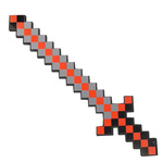 MINECRAFT Piankowy Miecz Czerwony 61cm