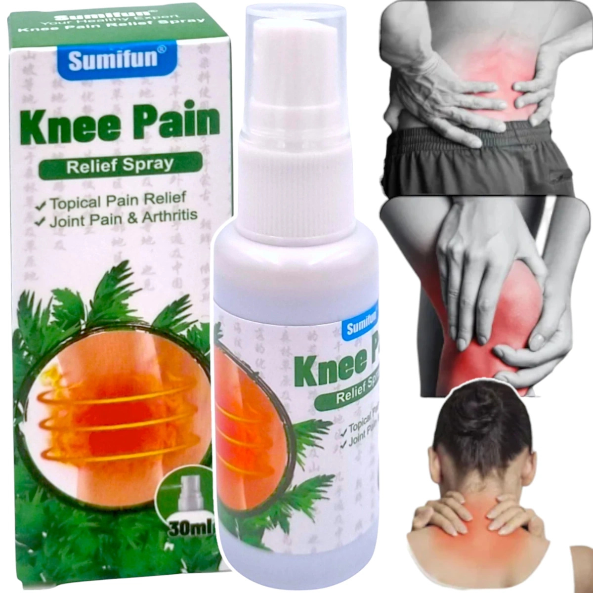KNEE PAIN Przeciwbólowy Spray na Bóle Mięśni Stawów 30 ml