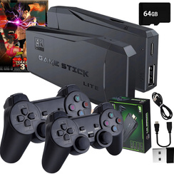 KONSOLA RETRO DO TELEWIZORA PONAD 2 000 GIER + DWA PADY PRZENOŚNA HDMI TV