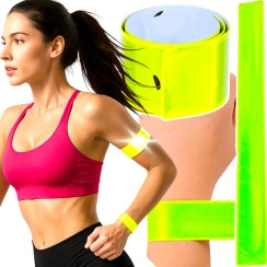 OPASKA ODBLASKOWA DO BIEGANIA DO ROWERU OSTRZEGAWCZA NA RAMIĘ NA NADGARSTEK