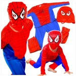 SPIDERMAN - STRÓJ DLA CHŁOPCA + MASKA rozmiar L 122-128