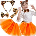 STRÓJ DLA DZIEWCZYNKI - TYGRYSEK 3w1 OPASKA SPÓDNICZKA