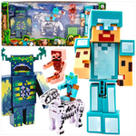 FIGURKI MINECRAFT DUŹY ZESTAW FIGUREK DO ZABAWY FIGURKA STEVE WARDEN 5 SZT