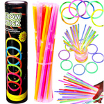 OPASKI FLUORESCENCYJNE PAŁECZKI BRANSOLETKI ŚWIECĄCE W CIEMNOŚCI 50szt.