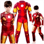 STRÓJ IRONMANA KOSTIUM IRON MAN GRUBY Z MIĘŚNIAMI rozmiar M