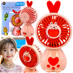 WENTYLATOR WIATRACZEK MOBILNY BIURKOWY STOŁOWY DOMOWY PODRÓŻNY DLA DZIECI 