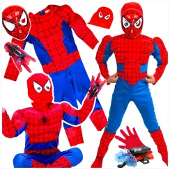 SPIDERMAN - STRÓJ DLA CHŁOPCA GRUBY Z MIĘŚNIAMI
