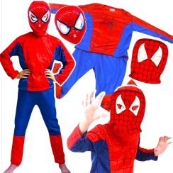 SPIDERMAN - STRÓJ DLA CHŁOPCA + MASKA rozmiar S 98-110