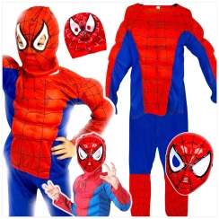 SPIDERMAN - STRÓJ DLA DZIECI + MASKA rozmiar M