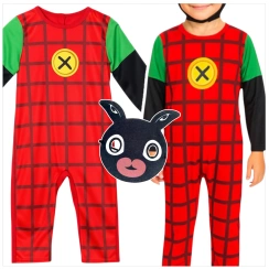 STRÓJ KRÓLIK BING PRZEBRANIE NA BAL HALLOWEEN KARNAWAŁ KOSTIUM + MASKA 