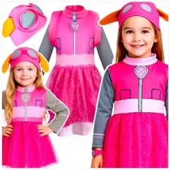 PSI PATROL STRÓJ SKYE KOSTIUM DLA DZIEWCZYNKI NA IMPREZĘ SUKIENKA L