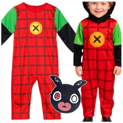 STRÓJ KRÓLIK BING PRZEBRANIE NA BAL HALLOWEEN KARNAWAŁ KOSTIUM + MASKA 