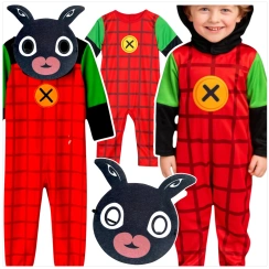 STRÓJ KRÓLIK BING PRZEBRANIE NA BAL HALLOWEEN KARNAWAŁ KOSTIUM + MASKA 