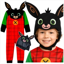 STRÓJ KRÓLIK BING PRZEBRANIE NA BAL HALLOWEEN KARNAWAŁ KOSTIUM + MASKA 