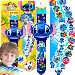 LILO I STICH ZEGAREK Z PROJEKTORM 3D WYŚWIETLA OBRAZKI IKONY PROJEKTOR