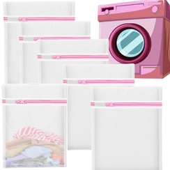 WORECZEK NA PRANIE WOREK SIATKA DO PRANIA UBRAŃ BIELIZNY FIRANEK 30X40cm