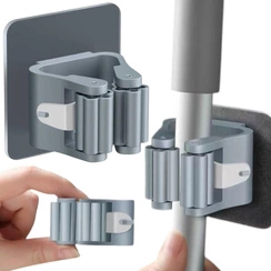 WIESZAK SAMOPRZYLEPNY UCHWYT NA SZCZOTKĘ MOPA KIJA BEZ WIERCENIA ŚCIENNY