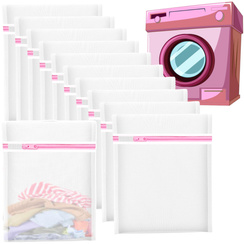 WORECZEK NA PRANIE WOREK SIATKA DO PRANIA UBRAŃ BIELIZNY FIRANEK 30X40cm