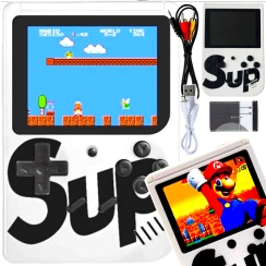 MINI KONSOLA RETRO PRZENOŚNA GRA 400 GIER NA TV KOLOROWE GIERKI GAME BOX