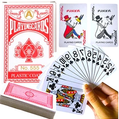  KARTY DO GRY W POKERA MAKAO 54 SZTUK RODZINNA GRA KARCIANA TALIA KART 