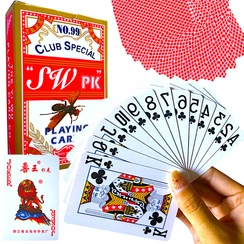  KARTY DO GRY W POKERA MAKAO 55 SZTUK RODZINNA GRA KARCIANA TALIA KART 