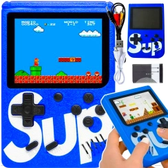 MINI KONSOLA RETRO PRZENOŚNA GRA 400 GIER NA TV KOLOROWE GIERKI GAME BOX