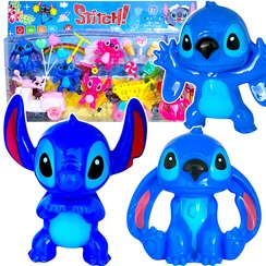 LILO i STICH FIGURKI DUŻY ZESTAW 16w1 FIGURKA STITCH AKCESORIA SKUTER  XXL