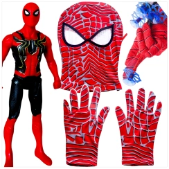 SPIDERMAN MEGA ZESTAW 5w1 FIGURKA 2x RĘKAWICA WYRZUTNIA SIECI MASKA KOSTIUM