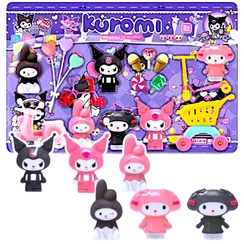 FIGURKI KUROMI DUŻY ZESTAW 6 FIGUREK WÓZEK HULAJNOGA ROWEREK MEGA PACK XXL