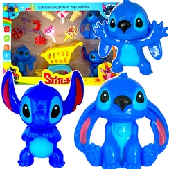 LILO i STICH - ZESTAW FIGUREK DUŻY ZESTAW 10W1 AKCESORIA WÓZEK SKLEPOWY