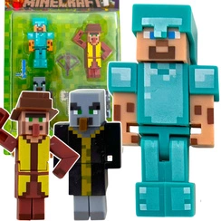 MINECRAFT ZESTAW FIGUREK 6w1 FIGURKI Z GRY DIAMENTOWY STEVE DUŻY ZESTAW 6w1