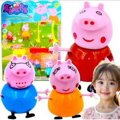 ŚWINKA PEPPA - ZESTAW PLAC ZABAW FIGURKI +  AKCESORIA ZJEŻDZALNIA HUŚTAWKA 