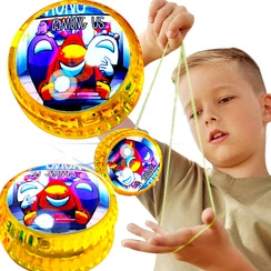 ŚWIECĄCE JOJO AMONG US YO-YO ZABAWKA ZRĘCZNOŚCIOWA AMONG US WZORY ŚWIECI