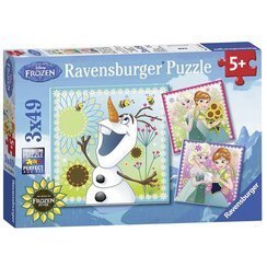  RAVENSBURGER Puzzle Frozen - Gorączka lodu 3x49el  092451 