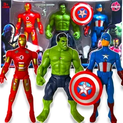 AVENGERS 4 Duży Zestaw Figurek Hulk Iron Man