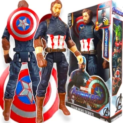 AVENGERS - FIGURKA KAPITAN AMERYKA 30CM ZABAWKA INTERAKTYWNA MARVEL 