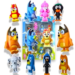 BLUEY i BINGO - Figurki , Zestaw 12 figurek z bajki