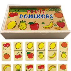 Edukacyjna Układanka Domino - Owoce